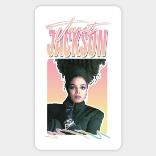 Janet Jackson /// Aesthetic Retro Fan Design Sticker